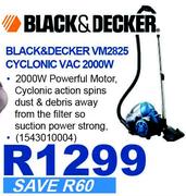 Black & Decker Cyclonic Vac 2000W VM2825