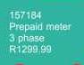 Prepaid Meter 3 Phase