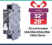 Circuit Breaker-10A/16A/20A/25A/32A 13mm