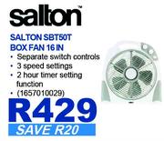 Salton SBT50T Box Fan 16 In