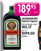 Jagermeister Herbal Liqueur-1X1Ltr