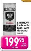 Smirnoff Ice Double Black With Guarana-24X250ml