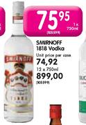 Smirnoff 1818 Vodka-1X750ml