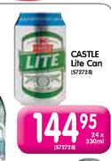 Castle Lite Can-24X330ml