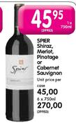 Spier Shiraz, Merlot, Pinotage Or Cabernet Sauvignon-6X750ml