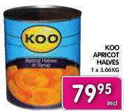 Koo Apricot Halves-1x3.06Kg