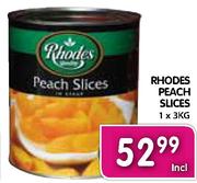 Rhodes Peach Slices-1x3Kg