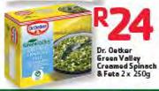 Dr. Oetkar Green Valley Creamed Spinach & Feta-2x250g