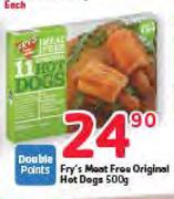 Fry's Meat Free Original Hot Dogs-500g