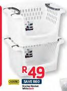 Addis Stacker Basket White-Each