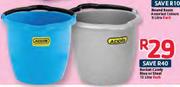 Addis Bucket Candy Blue Or Steel-13Ltr Each