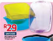 Addis Rectangular Basin Assorted Colours-17Ltr Each