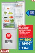 Defy C386 363L Inox Fridge With Water Dispenser