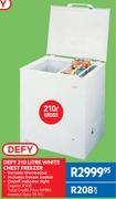 Defy 210L White Chest Freezer