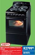Defy 4-Plate Compact Black Stove