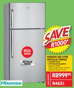 Hisense 650L Metallic Fridge