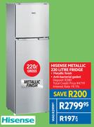 Hisense Metallic 220L Fridge