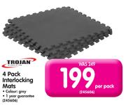 Trojan 4 Pack Interlocking Mats Per Pack