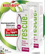 Homeopathic Rescue+ Drops-2 x 30ml