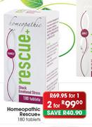 Homeopathic Rescue+ Tablets-180's