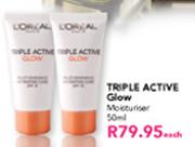 L'oreal Triple Active Glow Moisturizer-50ml Each