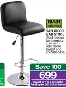 H&H Collection San Diego Bar Stool
