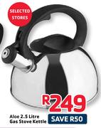 Aloe 2.5 Litre Gas Stove Kettle
