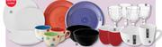 Le Cafe Square Porcelain Dinner Set 12-Piece