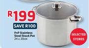 PnP Stainless Steel Stock Pan 24x20cm