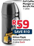 Milton Flask Assorted Colours-1L