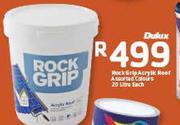 Dulux Rock Grip Acrylicc Roof Assorted Colours-20Ltr Each