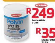 Plascon Polvin Walls & Ceilings White-5Ltr