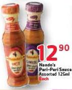 Nando's Peri-Peri Sauce Assorted-125Ml Each