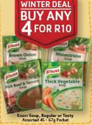 Knorr Soup, Regular Or Tasty Assorted-4x45/67g