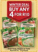 Knorr Soup, Regular Or Tasty Assorted 4x45-4x67gm-Each