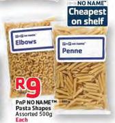 PnP No Name Pasta Shapes Assorted-500gm Each