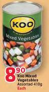 Koo Mixed Vegetables Assorted-410gm