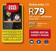 Nokia-Asha 210-On uChoose Flexi 100