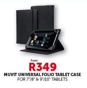 Muvit Universal Folio Tablet Case Each