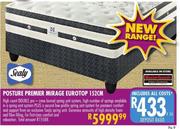 Sealy Posture Premier Mirage Eurotop-152cm