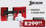 Srixon Distance 3 Dozen Pack-Per Pack