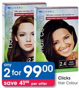 Clicks Hair Colour-2's Per Offer