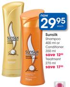 Sunsilk Shampoo 400ml, Conditioner 350ml Or Treatment 270ml-Each