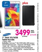 Samsung 7" Tab 4 3G/16GB Tablet Bundle