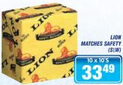 Lion Matches Safety(S\W)-10x10's
