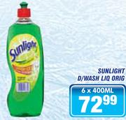 Sunlight D/Wash Liq Orig-6x400ml