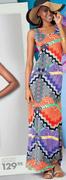 Aztec Print Maxi Dress