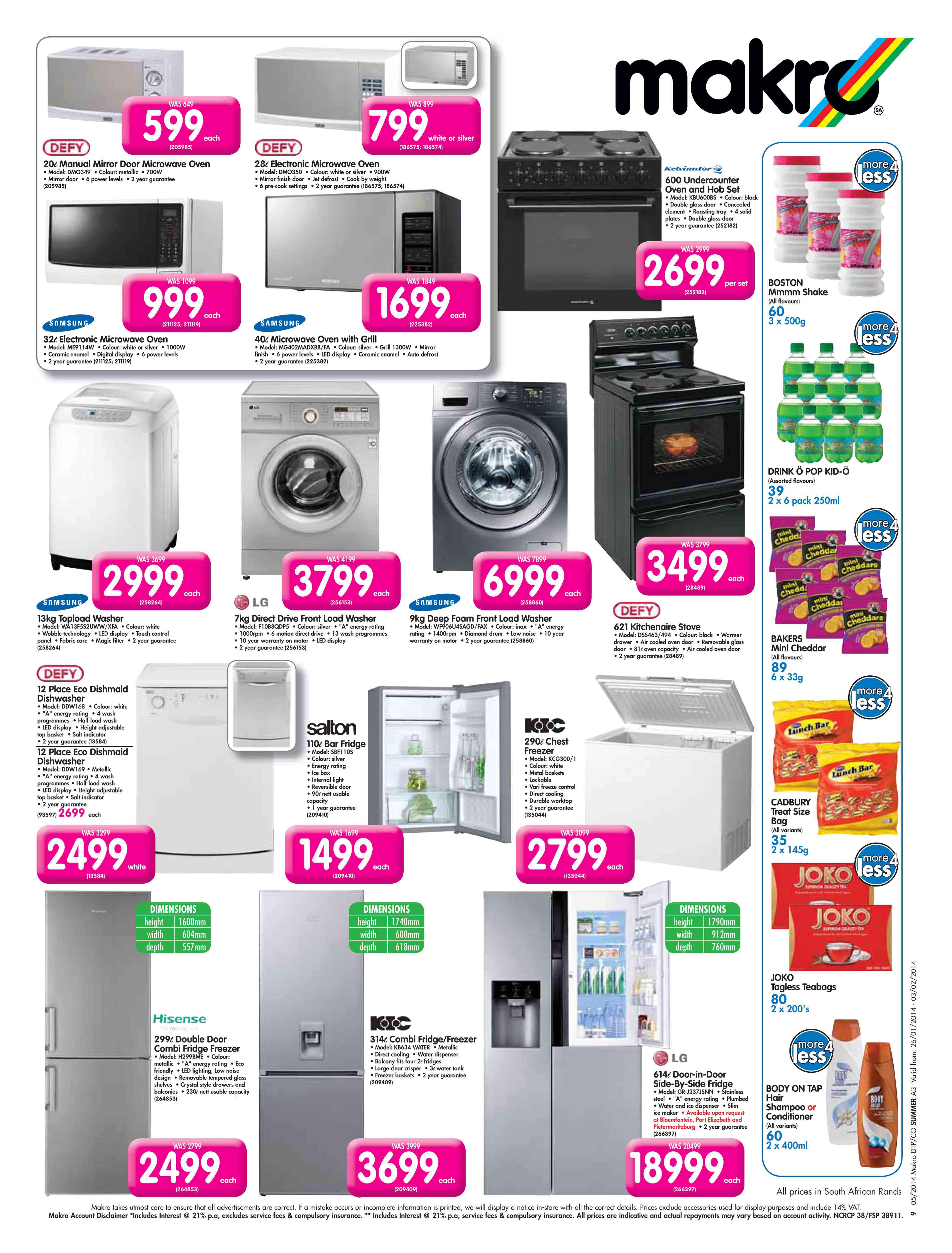 Special Defy 12 Place Eco Dishmaid Dishwasher DDW169 — www.guzzle.co.za