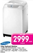 Samsung 13Kg Topload Washer WA13F552UWW/XFA