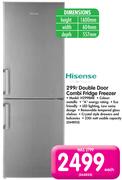 Hisense 299L Double Door Combi Fridge Freezer H299BME